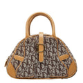 Dior Trotter Double Saddle Handbag Beige Canvas Leather