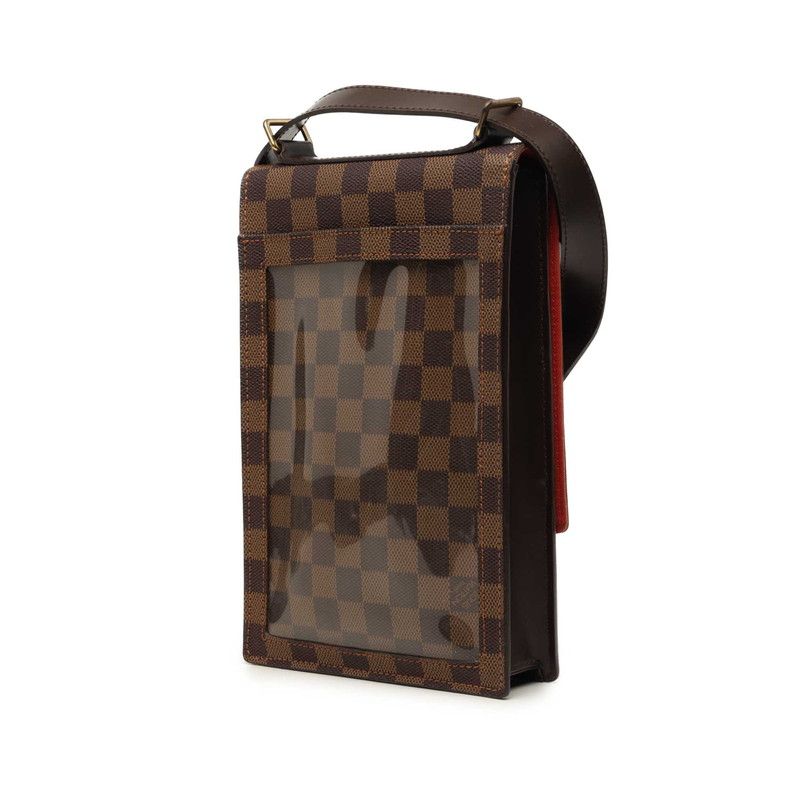 Louis Vuitton Damier Portobello Crossbody Shoulder Bag Brown Leather — view 2