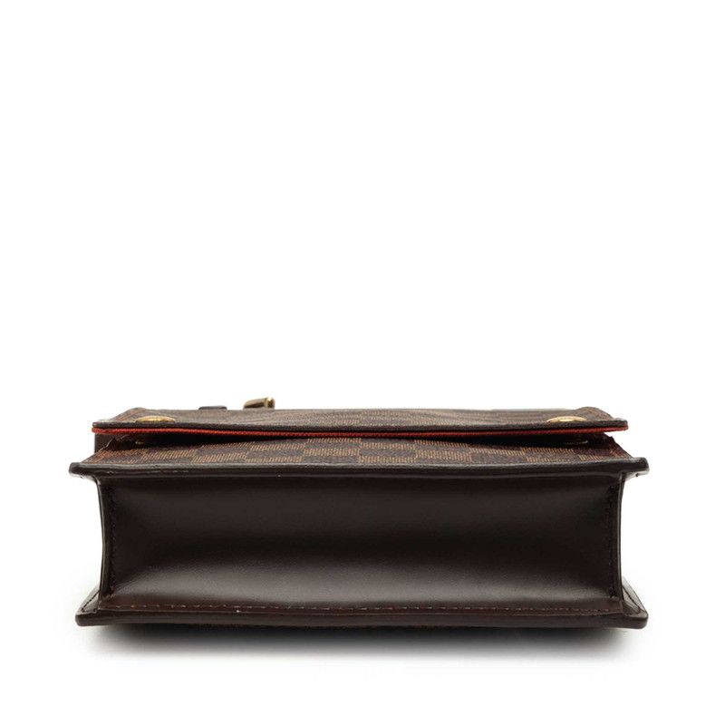 Louis Vuitton Damier Portobello Crossbody Shoulder Bag Brown Leather — view 3