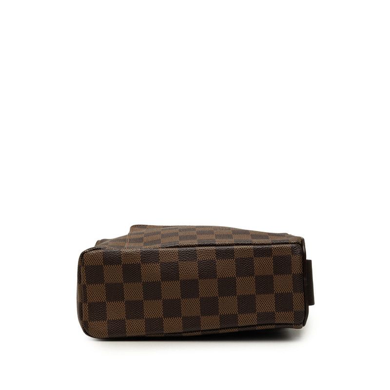 Louis Vuitton Damier Olaf PM Crossbody Shoulder Bag Brown Leather — view 3