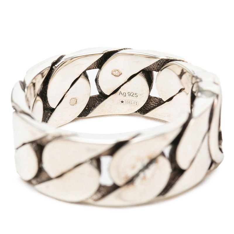 Gucci Interlocking G Chain Ring Silver — view 4