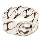 Gucci Interlocking G Chain Ring Silver — view 5