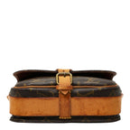 Louis Vuitton Monogram Mini Cartouchiere Crossbody Shoulder Bag Brown Leather — view 3