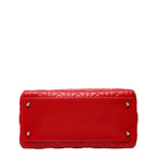 Dior Cannage Lady Dior 2-Way Shoulder Bag Red Leather — view 3