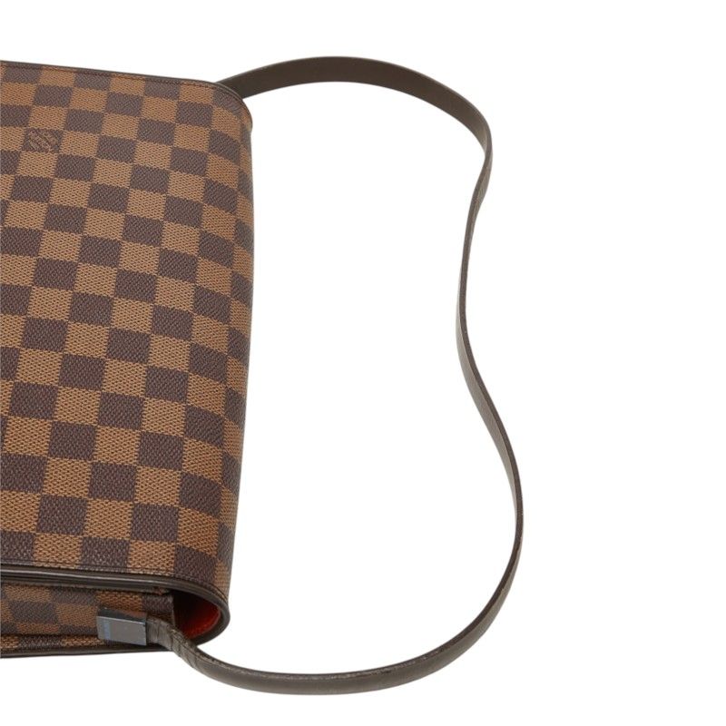 Louis Vuitton Damier Tribereca Carre Bag Brown Leather — view 8