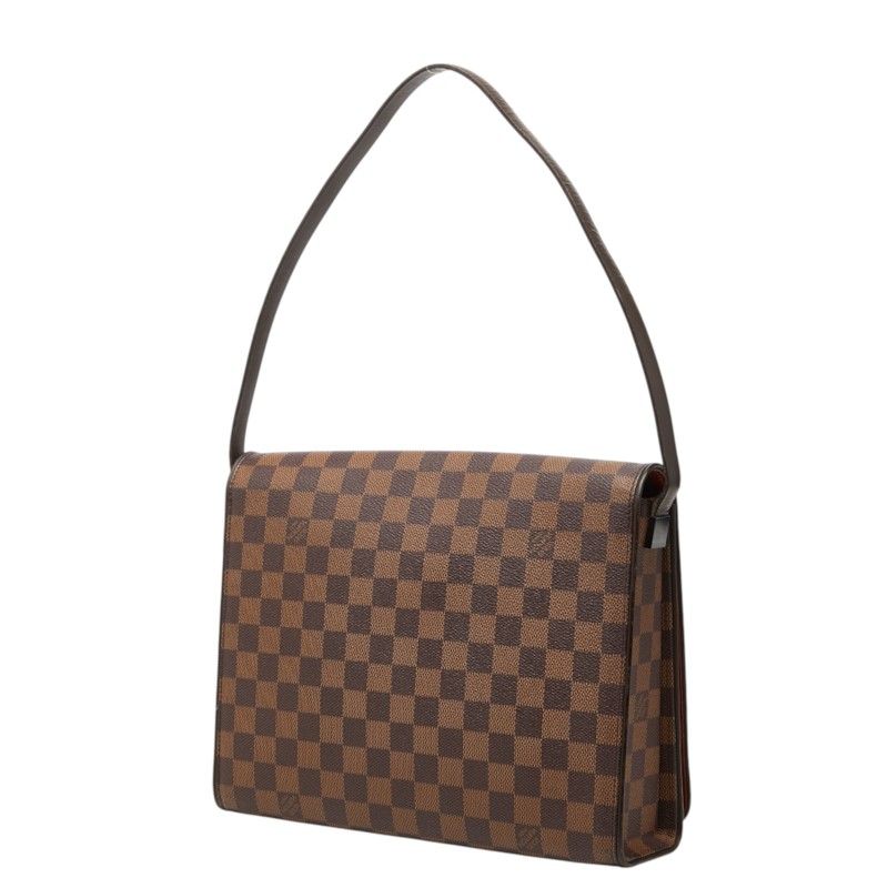 Louis Vuitton Damier Tribereca Carre Bag Brown Leather — view 2