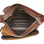 Prada Crossbody Shoulder Bag Brown Camel Leather — view 8