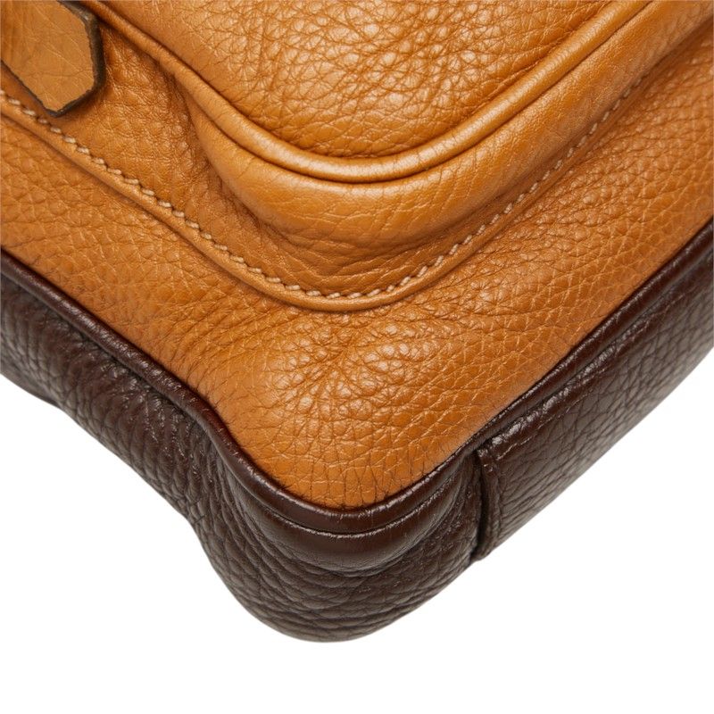 Prada Crossbody Shoulder Bag Brown Camel Leather — view 5
