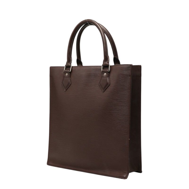 Louis Vuitton Epi Sac Plat PM Handbag Mocha Brown Leather — view 2