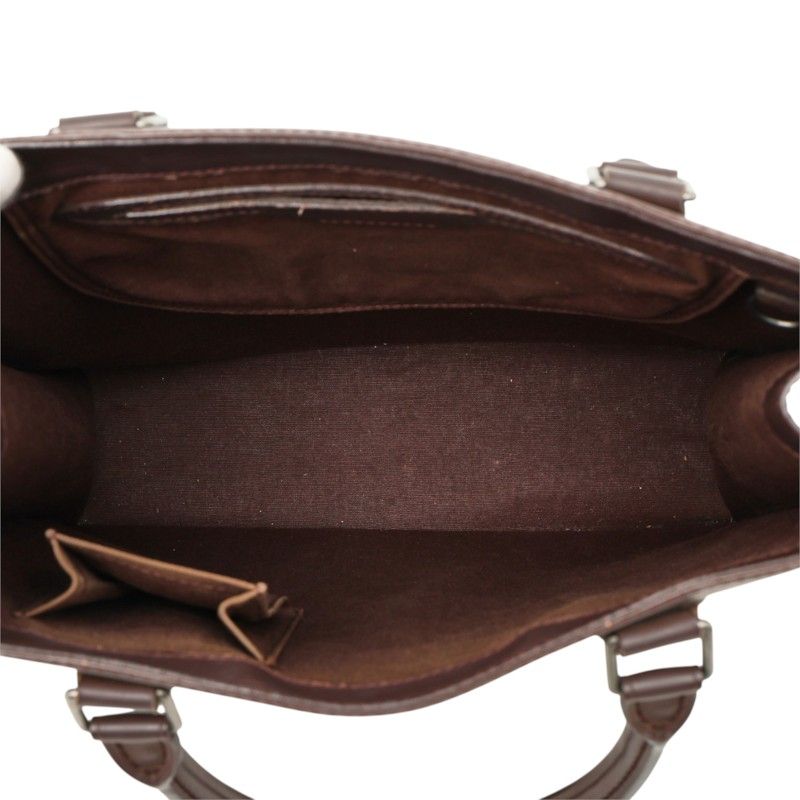 Louis Vuitton Epi Sac Plat PM Handbag Mocha Brown Leather — view 8