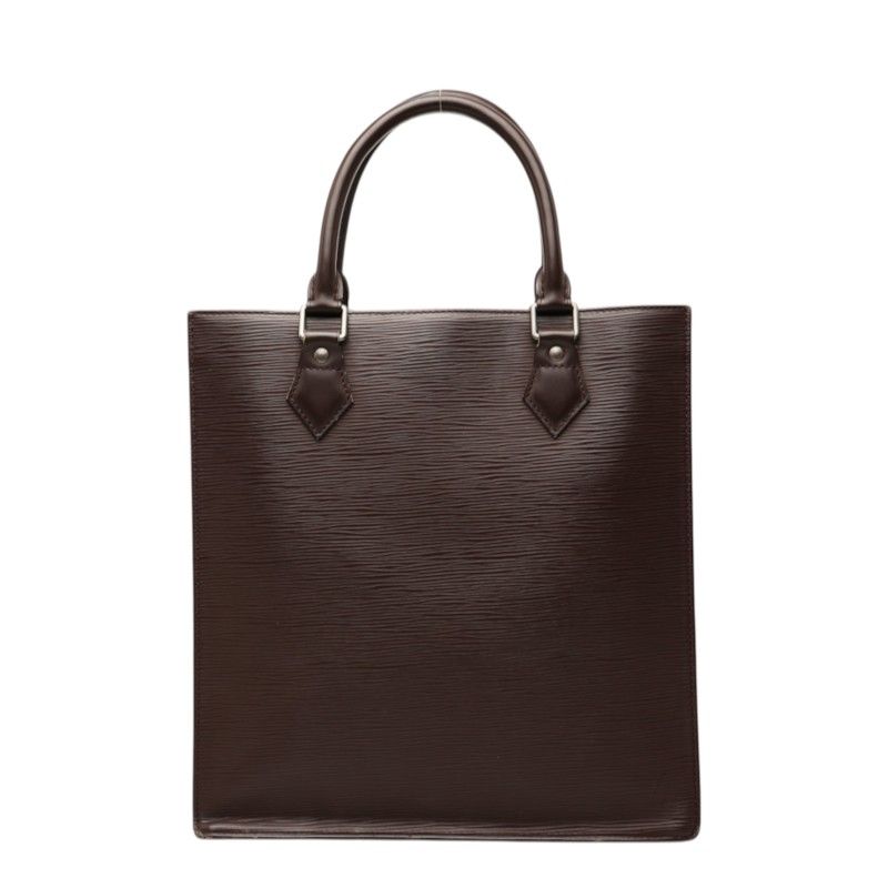 Louis Vuitton Epi Sac Plat PM Handbag Mocha Brown Leather