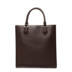 Louis Vuitton Epi Sac Plat PM Handbag Mocha Brown Leather