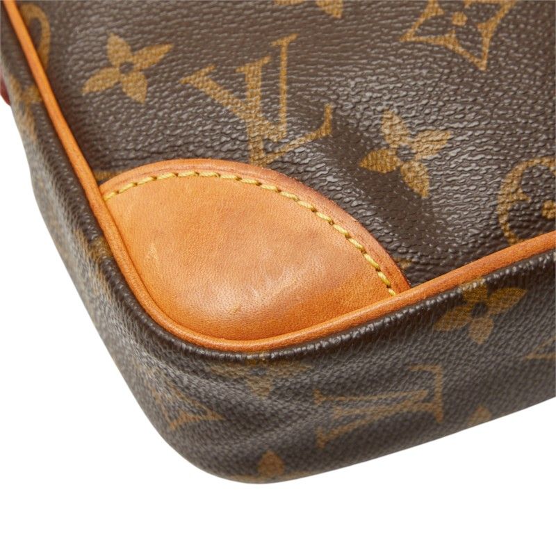 Louis Vuitton Monogram Danube Crossbody Shoulder Bag Brown Leather — view 6
