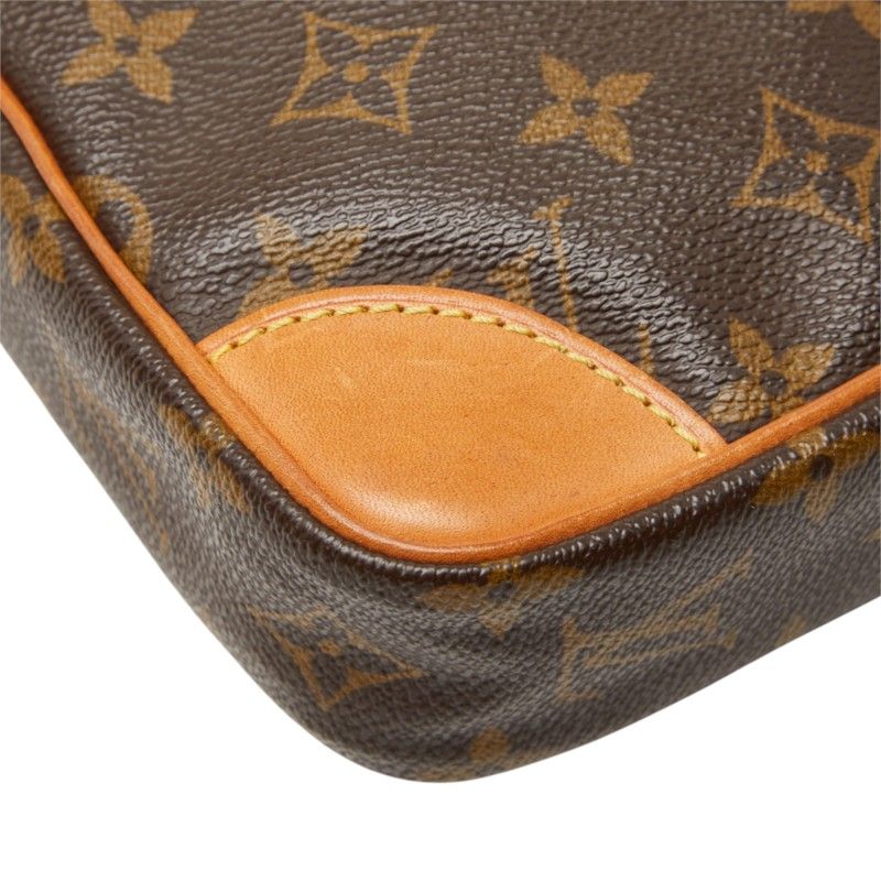 Louis Vuitton Monogram Danube Crossbody Shoulder Bag Brown Leather — view 8