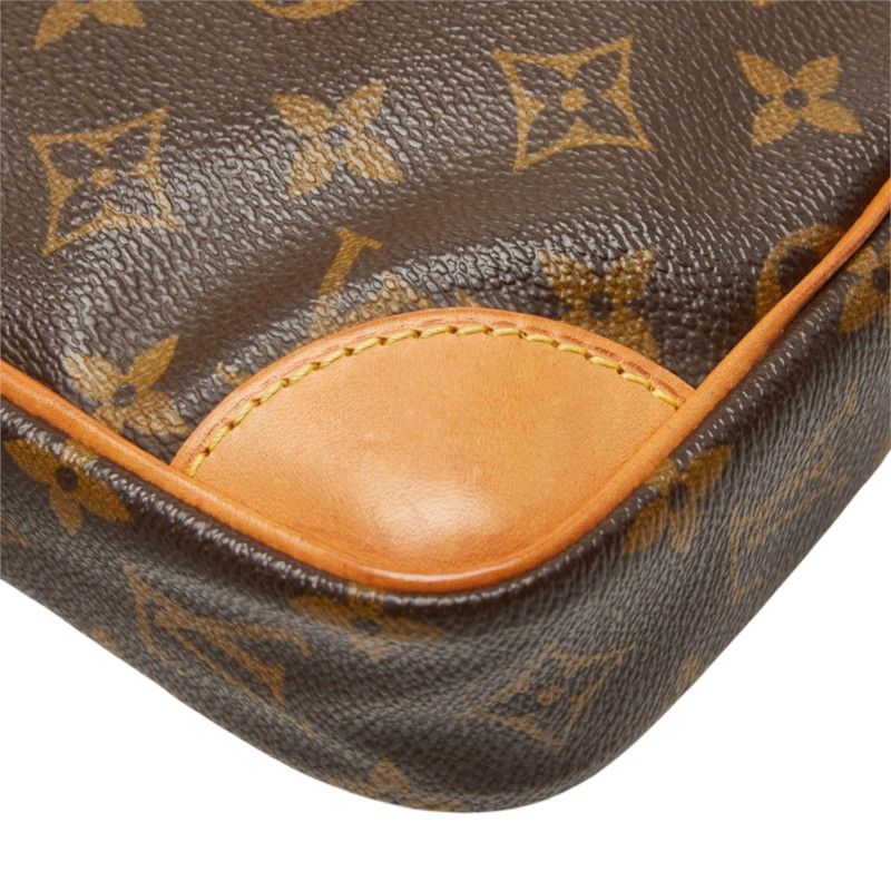 Louis Vuitton Monogram Danube Crossbody Shoulder Bag Brown Leather — view 7