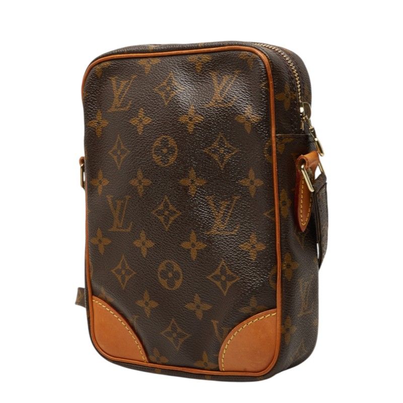 Louis Vuitton Monogram Danube Crossbody Shoulder Bag Brown Leather — view 2