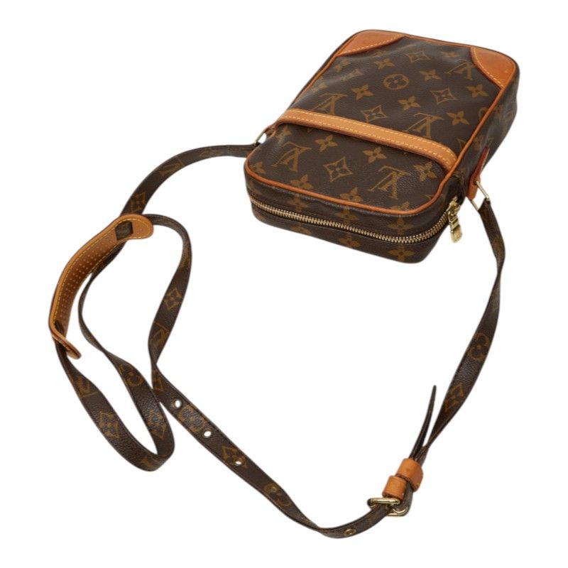 Louis Vuitton Monogram Danube Crossbody Shoulder Bag Brown Leather — view 4
