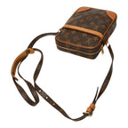 Louis Vuitton Monogram Danube Crossbody Shoulder Bag Brown Leather — view 4