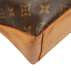 Louis Vuitton Monogram Cabas Mezzo Tote Shoulder Bag Brown Leather — view 5
