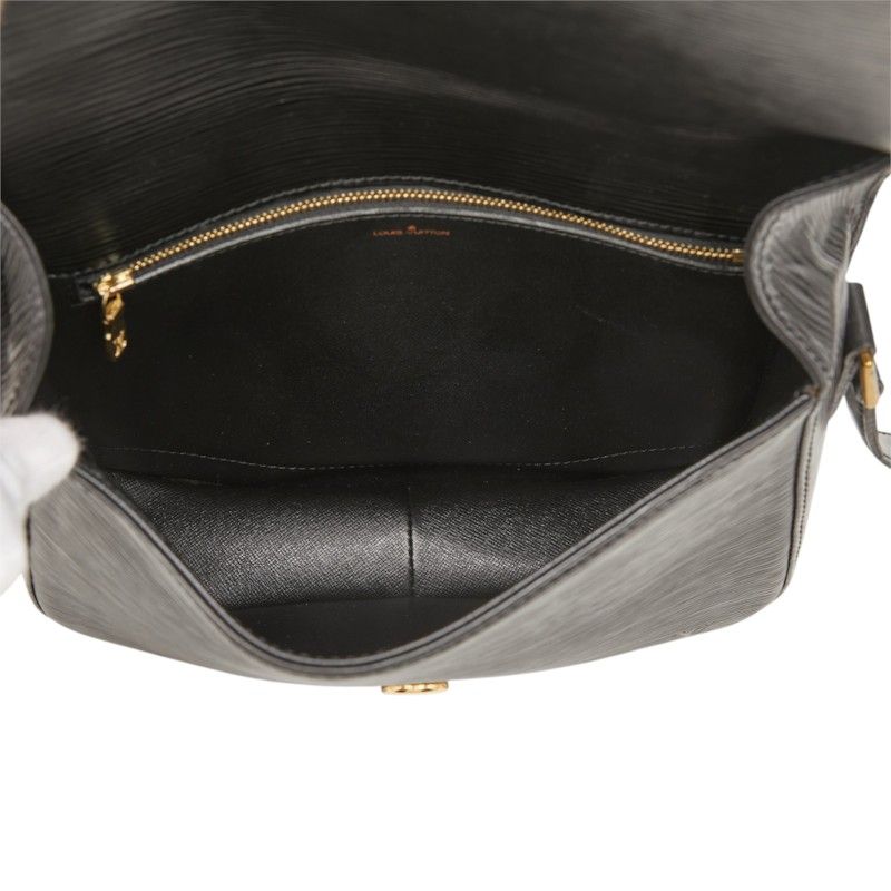 Louis Vuitton Epi Saint-cloud Crossbody Shoulder Bag Noir Black Leather — view 8