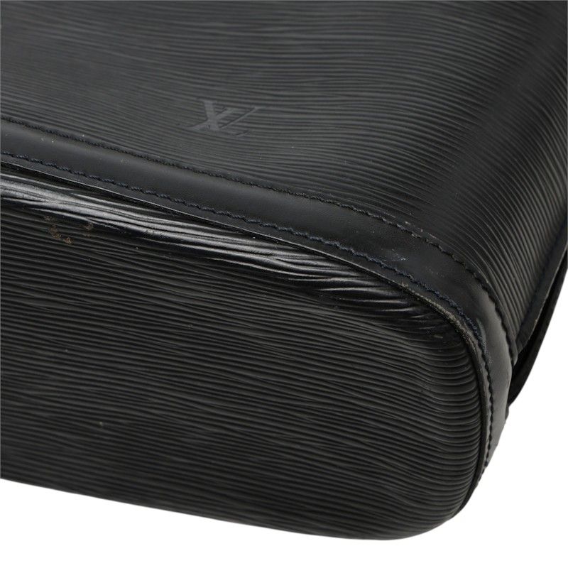 Louis Vuitton Epi Lussac Tote Shoulder Bag Noir Black Leather — view 4