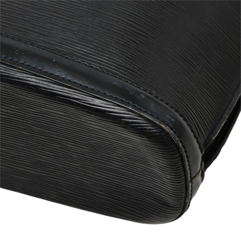 Louis Vuitton Epi Lussac Tote Shoulder Bag Noir Black Leather — view 6