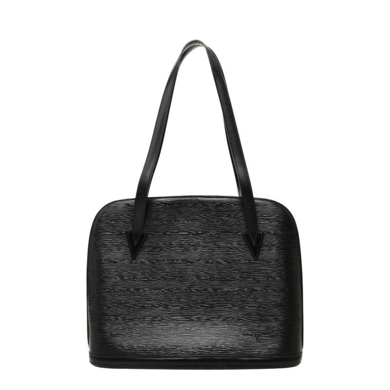 Louis Vuitton Epi Lussac Tote Shoulder Bag Noir Black Leather