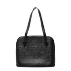 Louis Vuitton Epi Lussac Tote Shoulder Bag Noir Black Leather