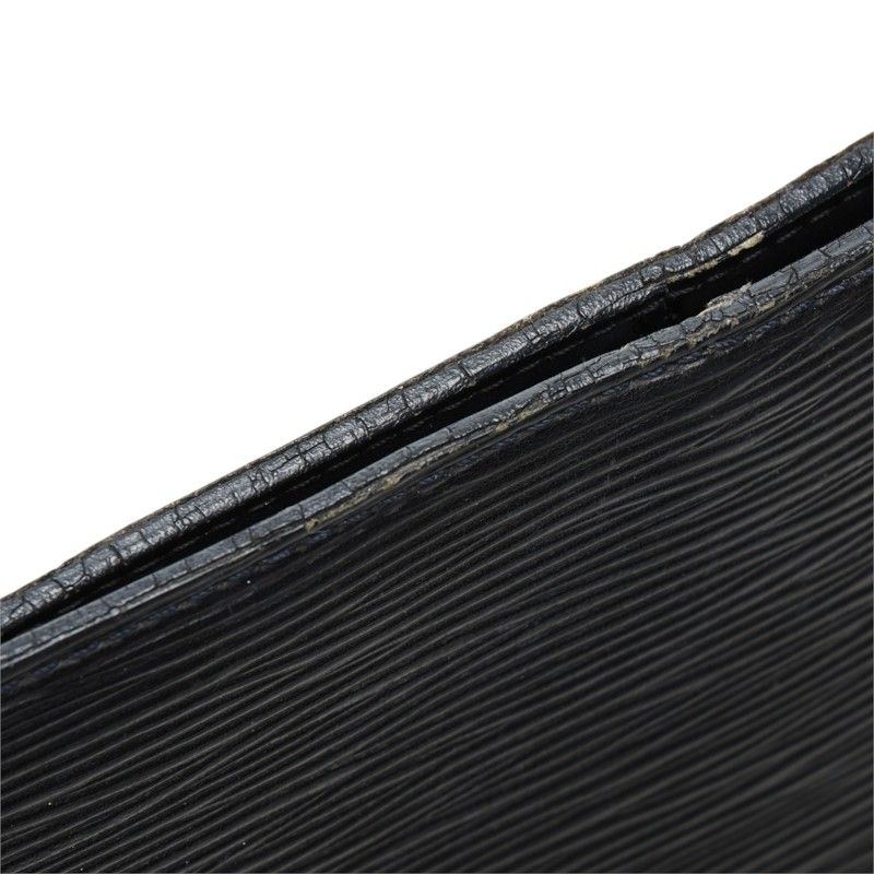 Louis Vuitton Epi Lussac Tote Shoulder Bag Noir Black Leather — view 8