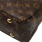 Louis Vuitton Monogram Pallas 2-Way Shoulder Bag Brown Raisin Purple Leather — view 6