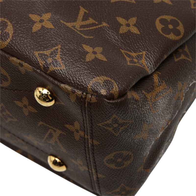 Louis Vuitton Monogram Pallas 2-Way Shoulder Bag Brown Raisin Purple Leather — view 6