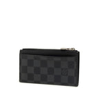 Louis Vuitton Damier Graphite Coin Card Holder Purse Case Fragment Black Leather — view 2
