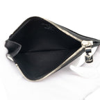 Louis Vuitton Damier Graphite Coin Card Holder Purse Case Fragment Black Leather — view 4