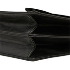 Saint Laurent Vintage YSL Logo Crossbody Shoulder Bag Black Leather — view 5