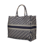 Dior Oblique Book Tote Bag Navy Canvas — view 2