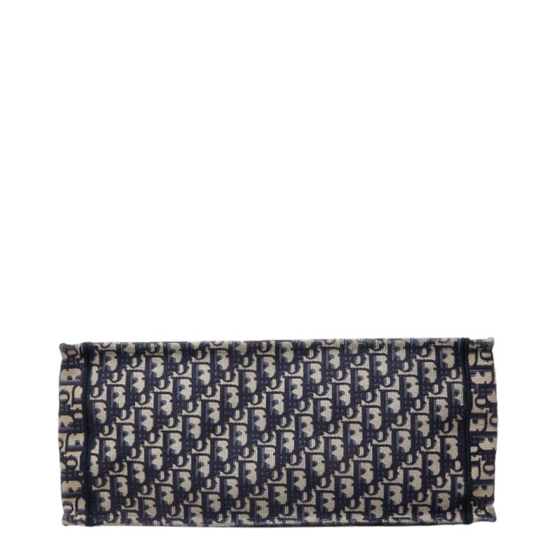 Dior Oblique Book Tote Bag Navy Canvas — view 3
