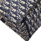 Dior Oblique Book Tote Bag Navy Canvas — view 7