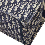 Dior Oblique Book Tote Bag Navy Canvas — view 6