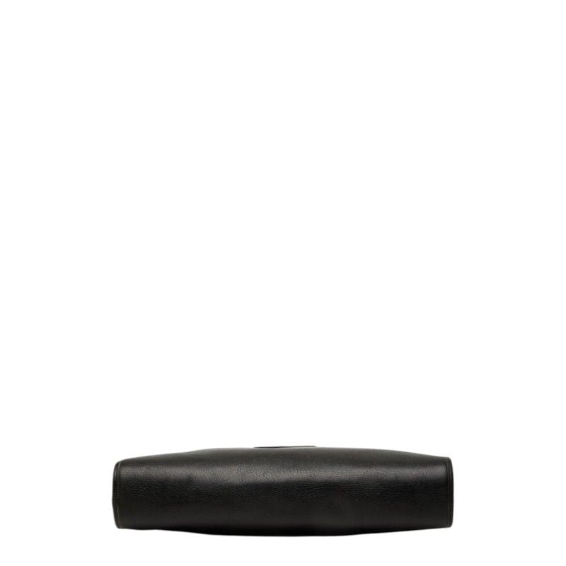 Dior CD Logo Bag Handbag Black Leather — view 3