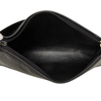 Dior CD Logo Bag Handbag Black Leather — view 6