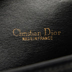 Dior CD Logo Bag Handbag Black Leather — view 7
