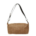 Celine C Macadam Shoulder Bag Beige Calf Hair