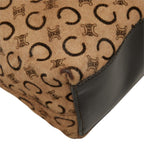 Celine C Macadam Shoulder Bag Beige Calf Hair — view 5