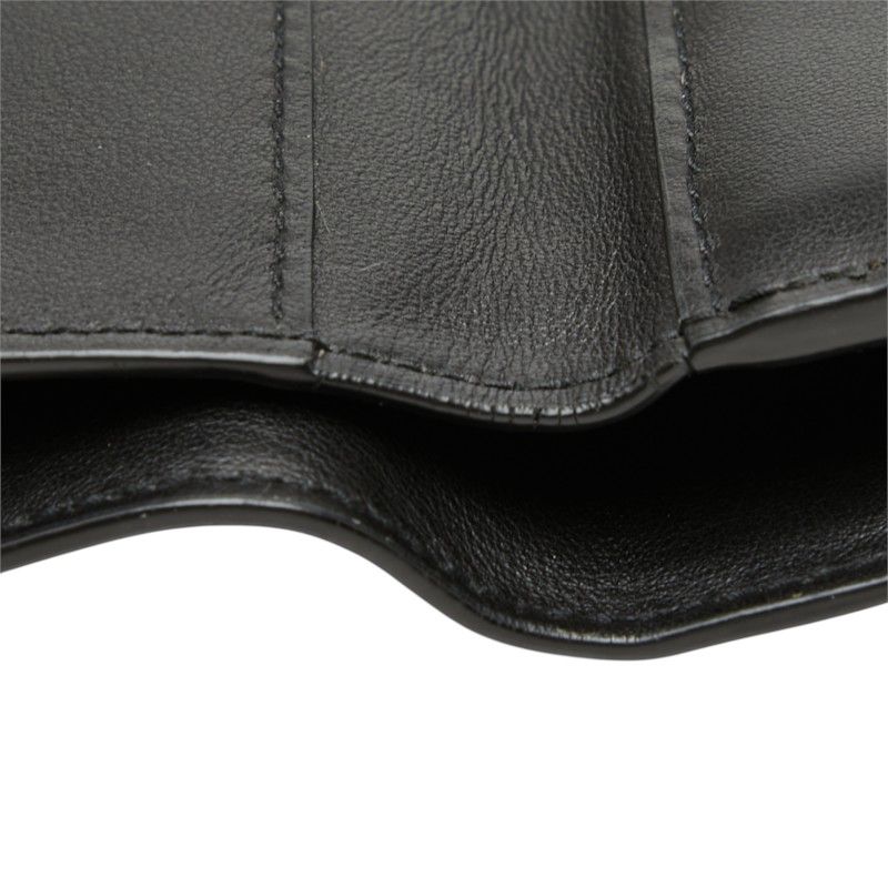 Bottega Veneta Vintage Trifold Wallet Black Leather — view 6