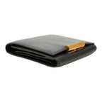 Bottega Veneta Vintage Trifold Wallet Black Leather — view 5