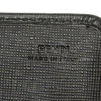 Fendi Logo Wallet Continental Black Leather — view 8