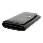 Fendi Logo Wallet Continental Black Leather — view 5