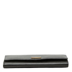 Fendi Logo Wallet Continental Black Leather — view 3