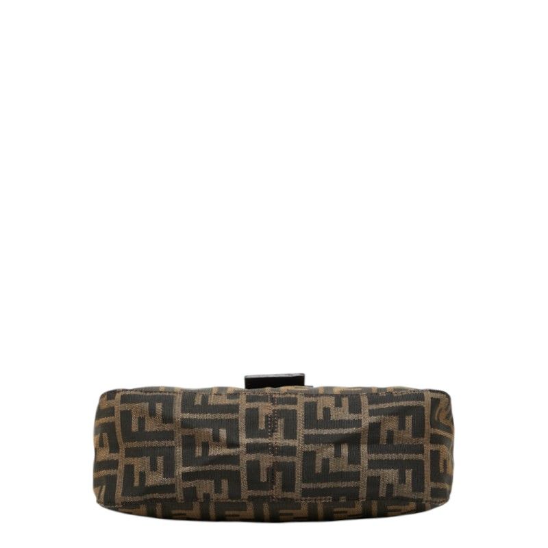 Fendi Zucca Mamma Baguette Shoulder Bag Brown Canvas Leather — view 3