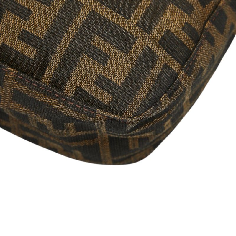 Fendi Zucca Mamma Baguette Shoulder Bag Brown Canvas Leather — view 6
